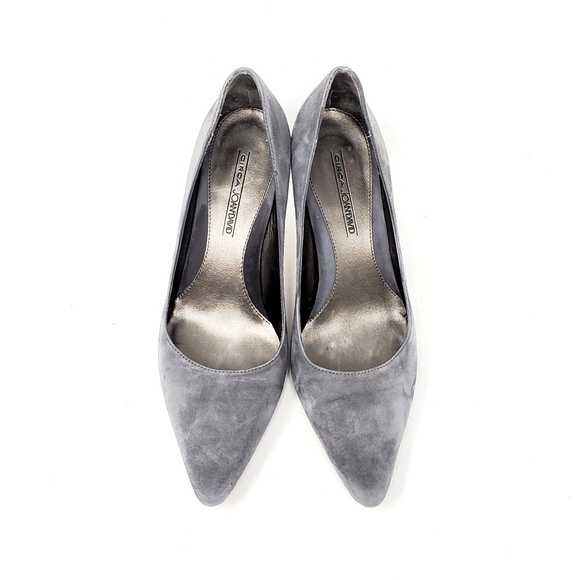 Joan & David Gray Suede Leather Heels - Picture 4 of 7